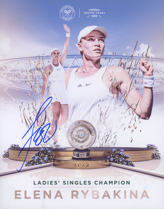 Elena Rybakina Signed 8x10 Photo