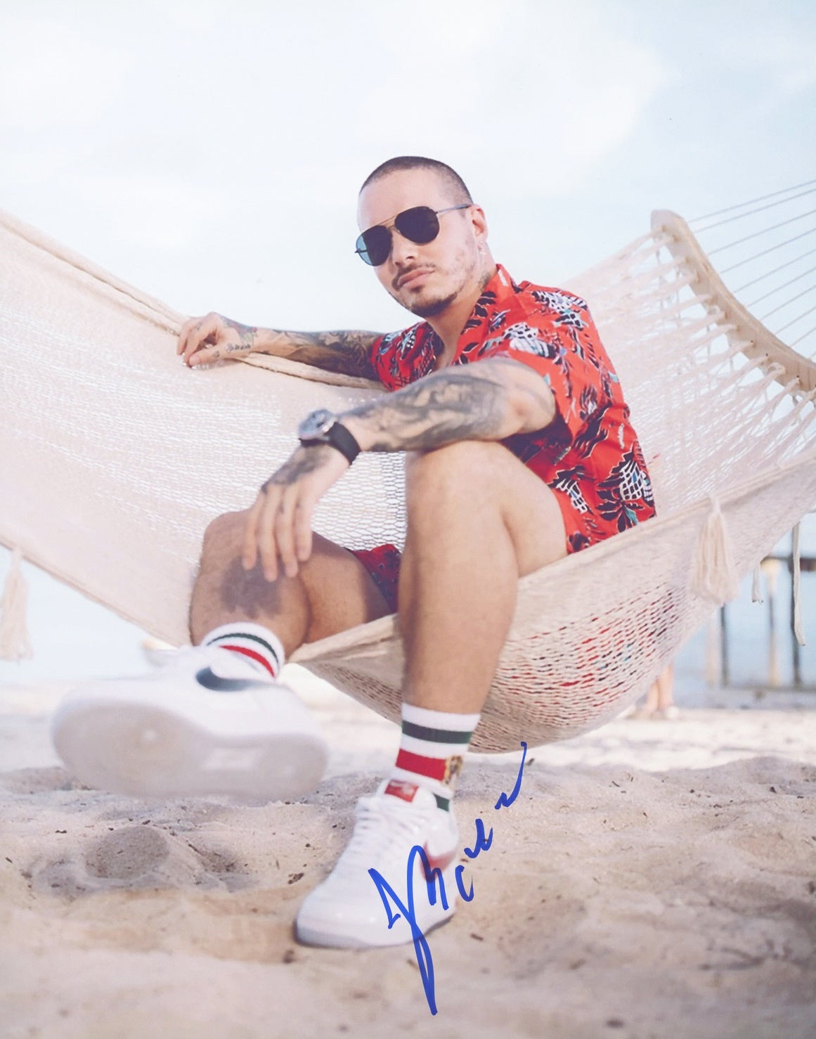 J Balvin Signed 8x10 Photo