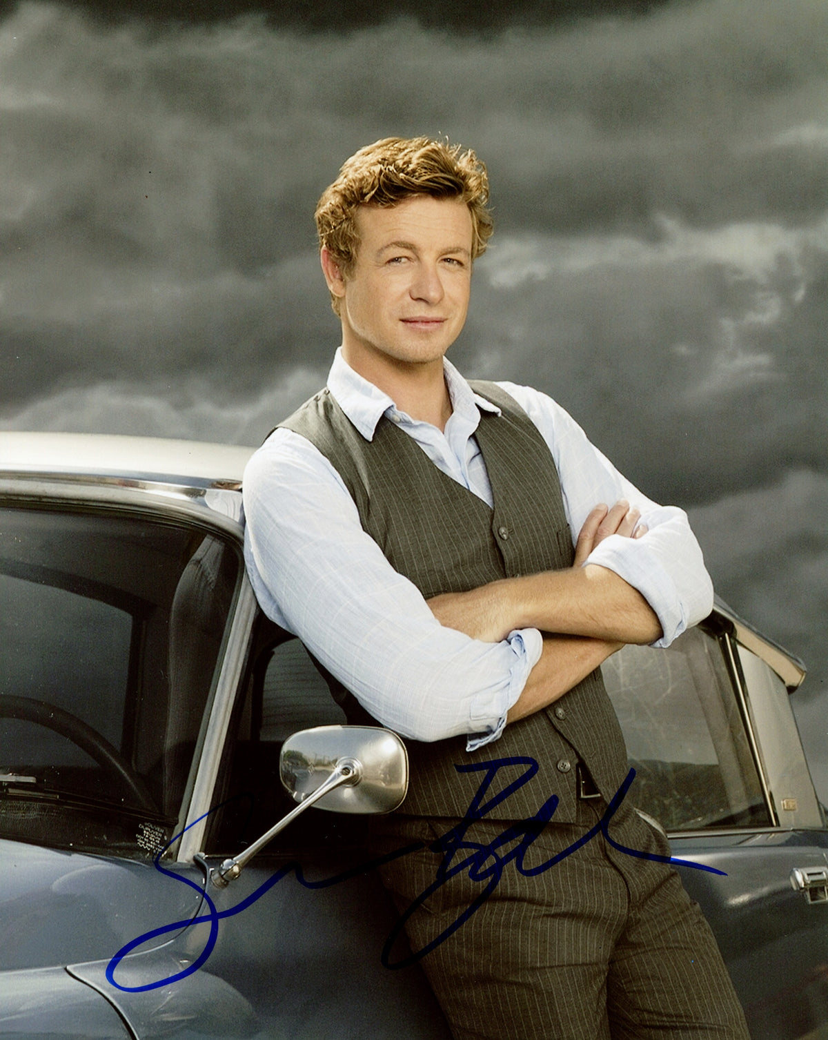 Simon Baker Signed 8x10 Photo – TopPix Autographs