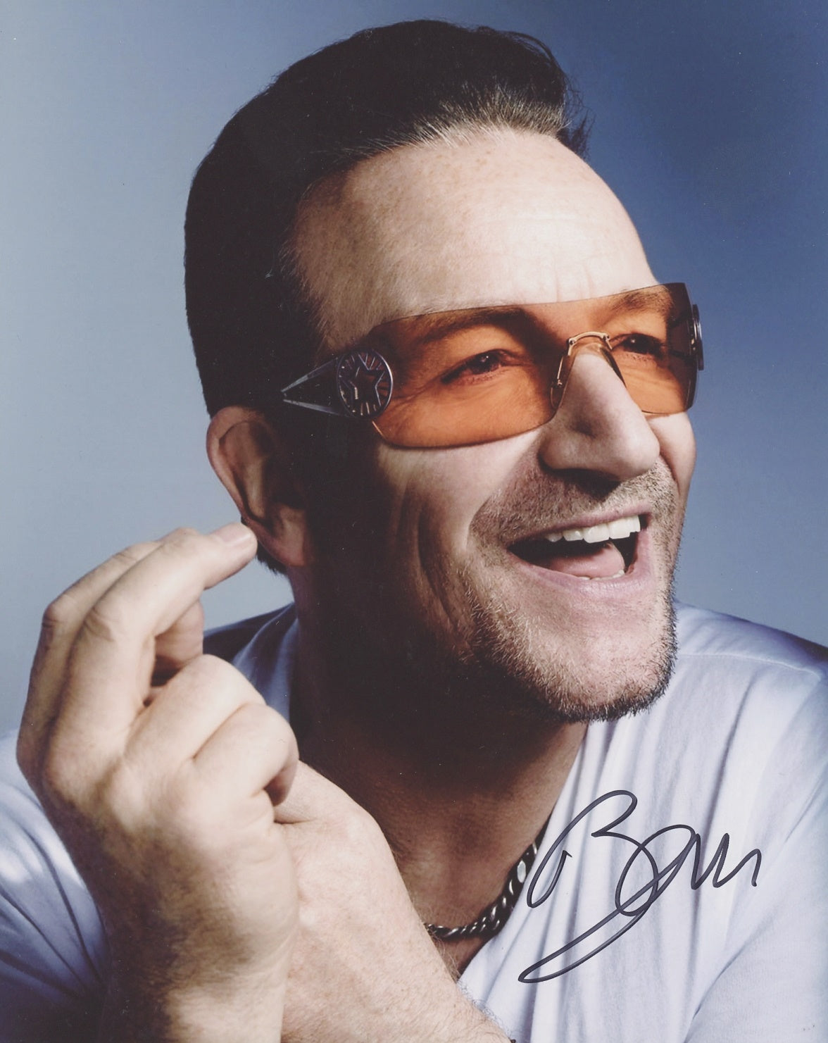 Bono Signed 8x10 Photo