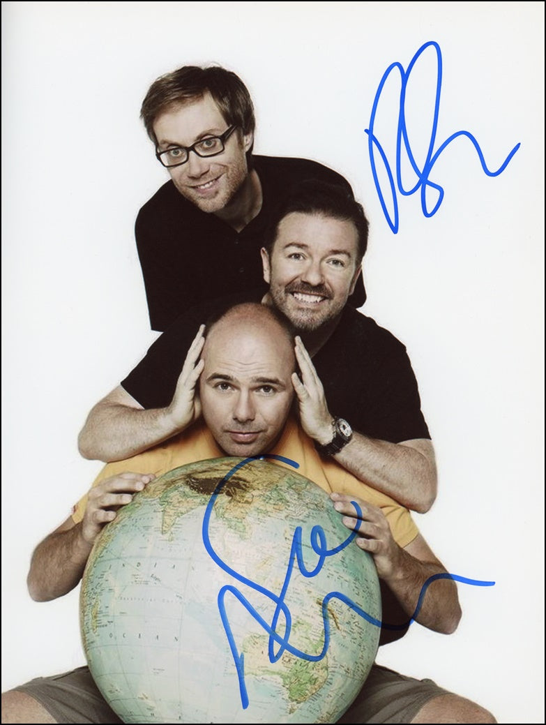 Ricky Gervais & Stephen Merchant Signed 8x10 Photo