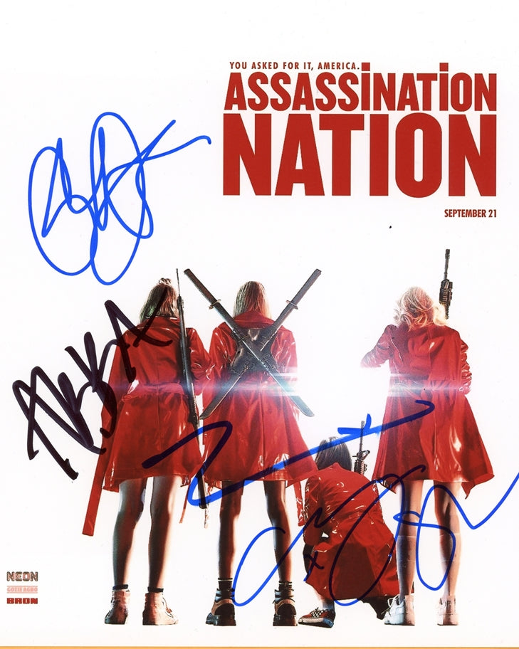 Assassination Nation Signed 8x10 Photo