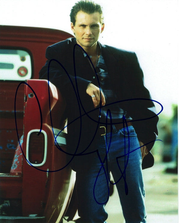 Christian Slater Signed 8x10 Photo - Video Proof