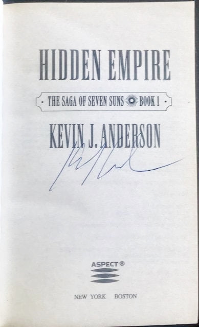 Kevin J. Anderson Signed Book