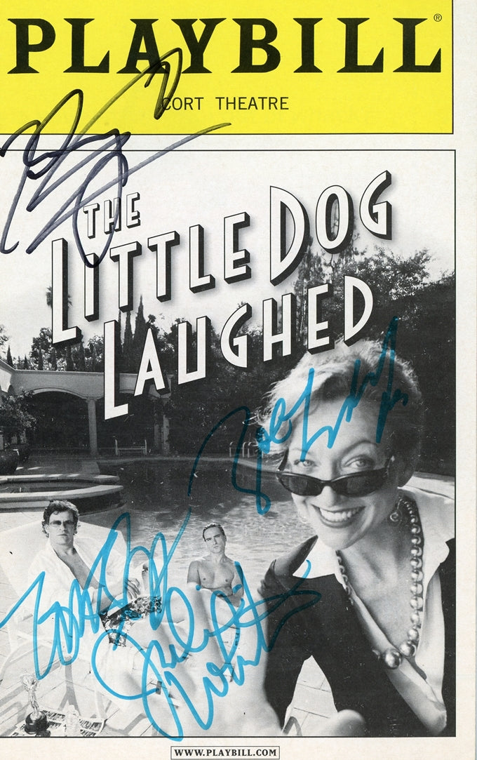 The Little Dog Laughed Signed Playbill