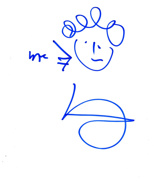 Malcolm Gladwell Signed 8.5x11 Sketch