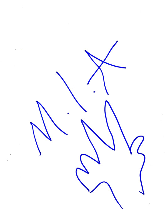 M.I.A. Signed 8.5x11 Sketch