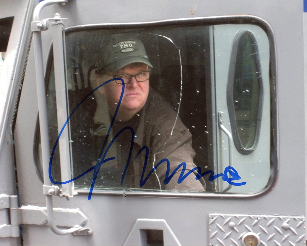 Michael Moore Signed 8x10 Photo - Video Proof