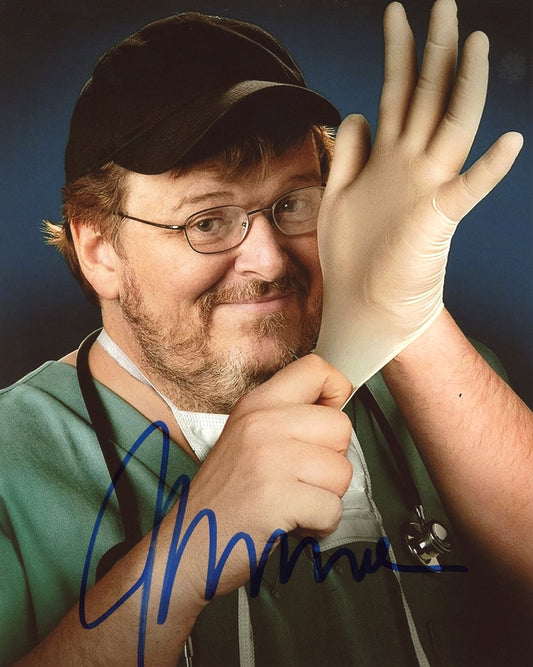 Michael Moore Signed 8x10 Photo - Video Proof