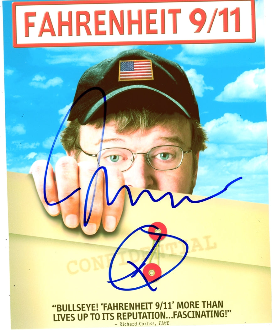 Michael Moore Signed 8x10 Photo - Video Proof