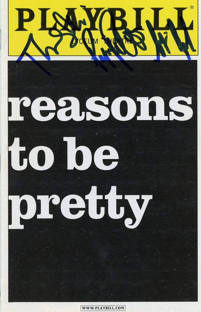 reasons to be pretty Signed Playbill