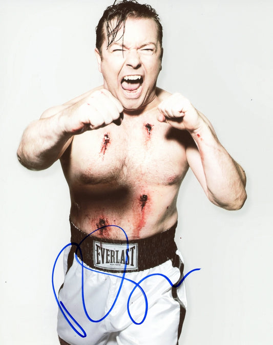 Ricky Gervais Signed 8x10 Photo - Video Proof