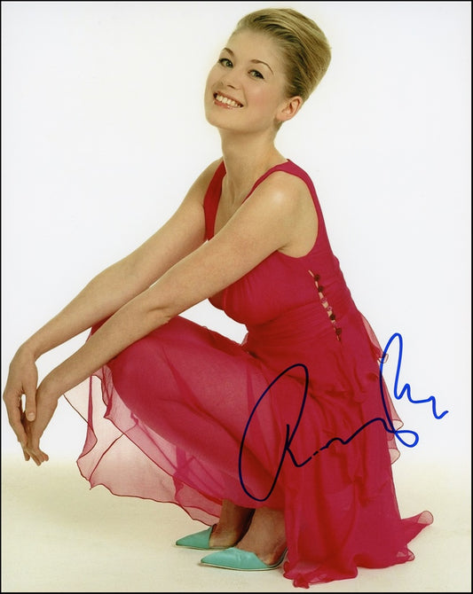 Rosamund Pike Signed 8x10 Photo - Video Proof