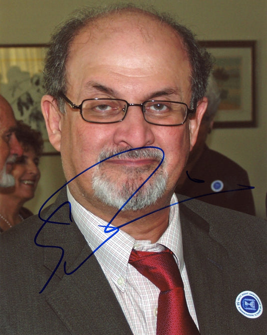 Salman Rushdie Signed 8x10 Photo - Video Proof