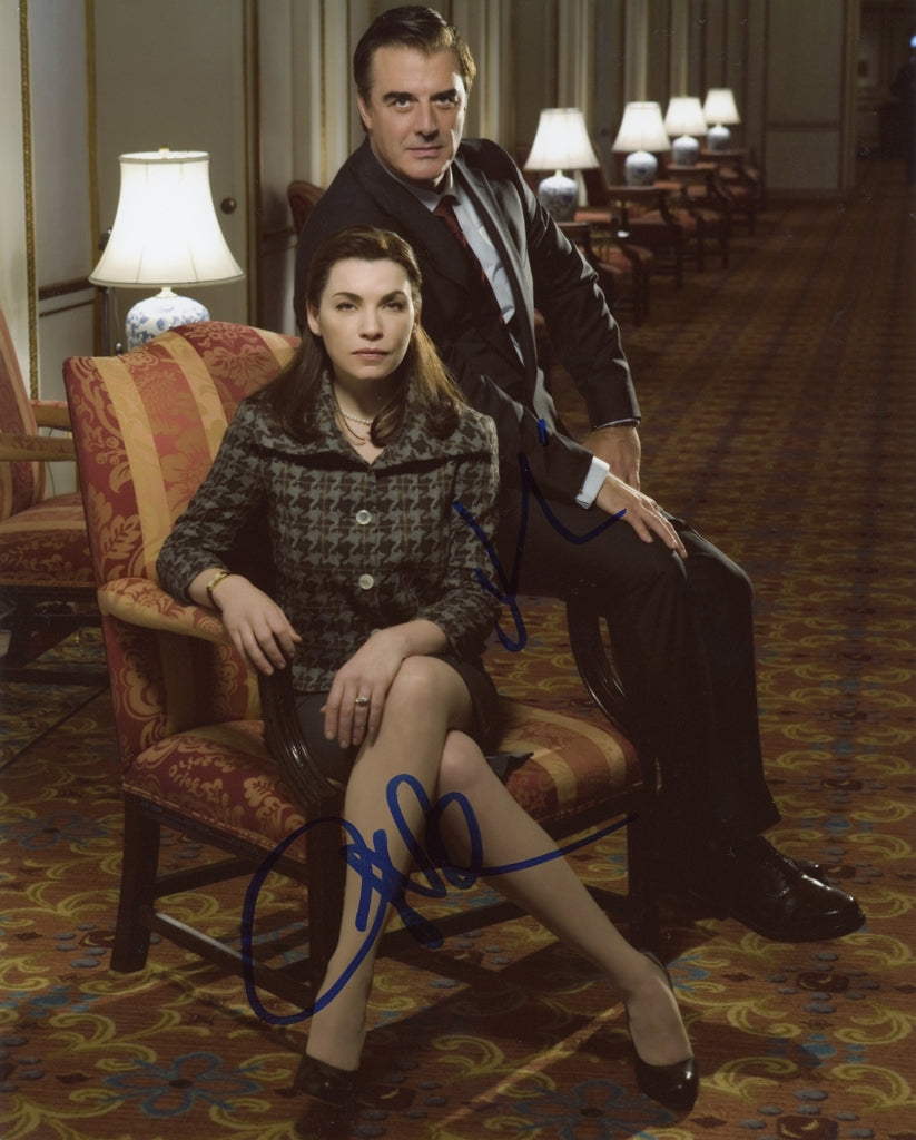 Julianna Margulies & Chris Noth Signed 8x10 Photo - Video Proof