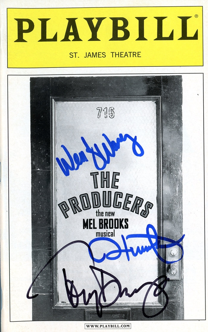 The Producers Signed Playbill
