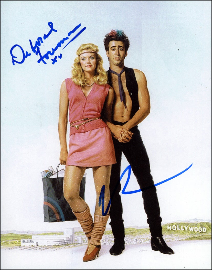 Nicolas Cage & Deborah Foreman Signed 8x10 Photo