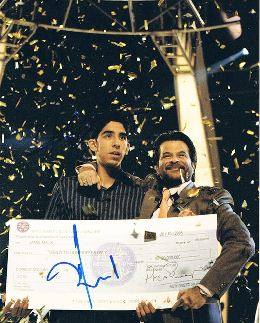 Dev Patel & Anil Kapoor Signed 8x10 Photo - Video Proof