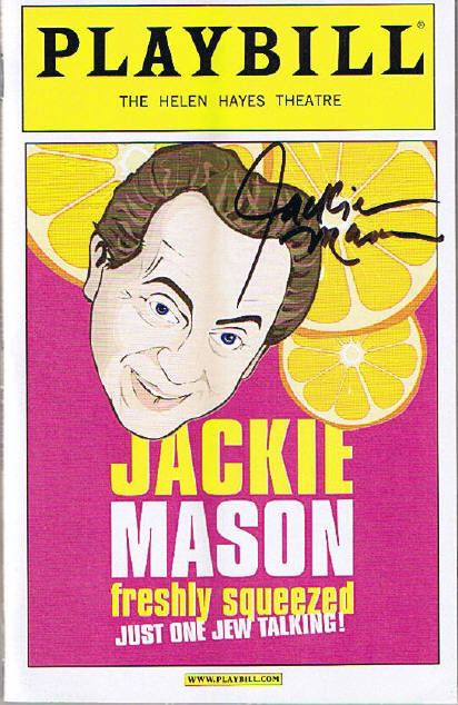 Jackie Mason Signed Playbill