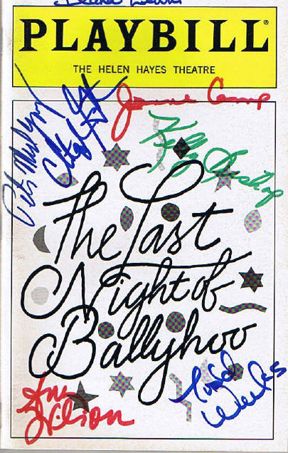 The Last Night of Ballyhoo Signed Playbill