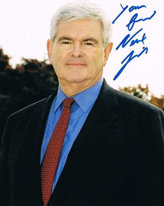 Newt Gingrich Signed 8x10 Photo