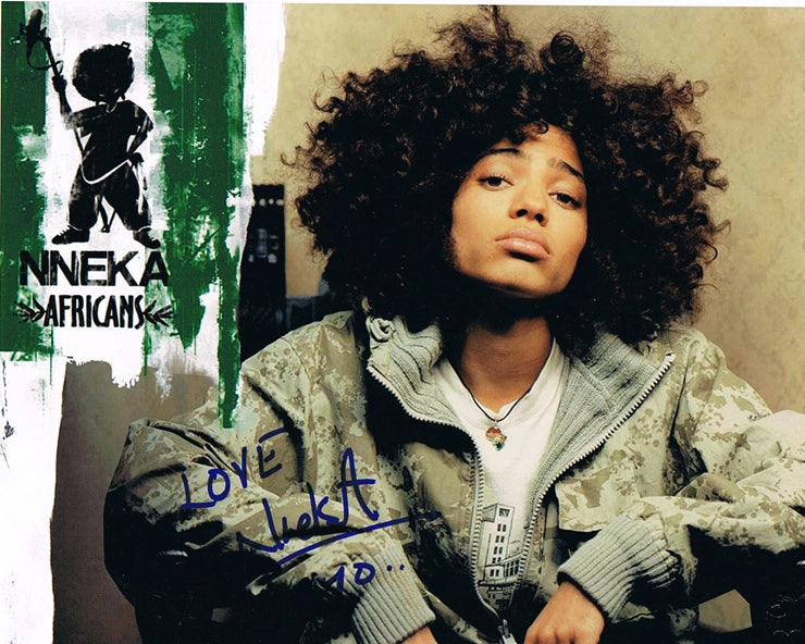 Nneka Signed 8x10 Photo - Video Proof